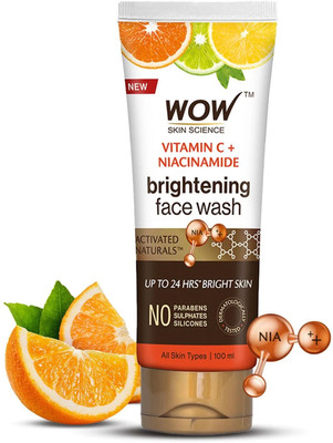 WOW SKIN SCIENCE Vitamin C & Niacinamide | For Brighter Glow | For All Skin Types Face Wash(100 ml)
