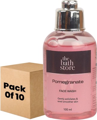 The Bath Store Pomegranate  - 100ml (Pack of 10) Face Wash(1000 ml)