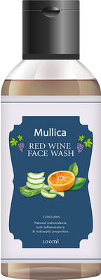 MULLICA Red Wine Extract  - Nourish, Hydrate, and Minimize Fine Lines for Youthful Skin Face Wash(100 g)