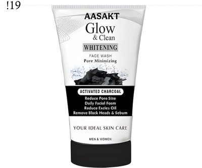 AASAKT Activated Charcoal  Pore Minimizer & Whitening Face Wash(100 g)