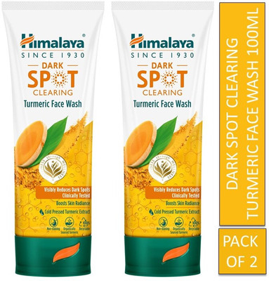 HIMALAYA Dark spot clearing turmeric face wash 100ml (Pack of 2) Face Wash(200 ml)