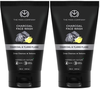 THE MAN COMPANY Activated Charcoal  Acne Oil Control - 100ml*2 Face Wash(100 ml)