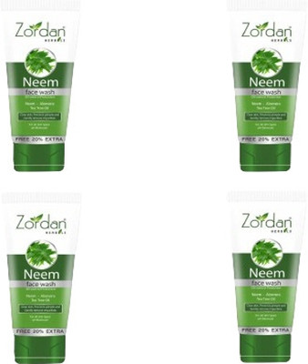 ZORDAN Neem Facewash 60ml Pack Of 4 Face Wash(240 g)