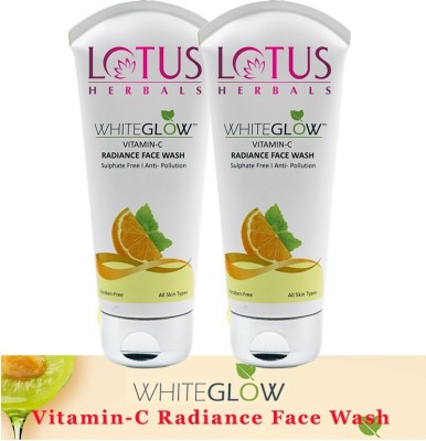 LOTUS HERBALS WhiteGlow Vitamin-C Radiance  ( Pack of 2 ) ( 50gm* 2 ) Face Wash(100 g)