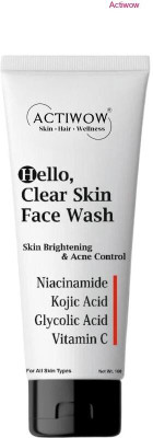 ACTIWOW Hello  with Tea Tree Blend for Oil-Free Face Face Wash(100 ml)