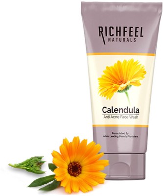 RICHFEEL Anti Acne Calendula  For Acne, Pimple & Blemishes 100 g Face Wash(100 g)