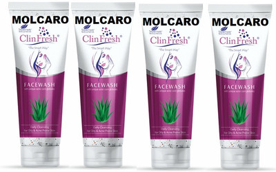 MOLCARO pack of 4 cleanfresh Face Wash(300 g)
