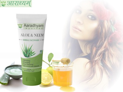 AARADHYAM Fukk Aloevera Neem For Acne Skin  (100 ml) Face Wash(100 ml)