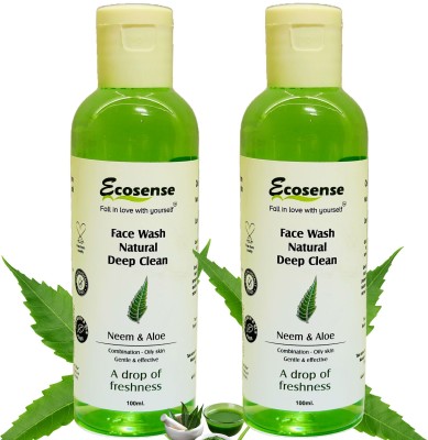 Ecosense Neem & Aloe Vera  with Tea Tree Extract – Acne & Pimple Solution for Glowing Skin Face Wash(200 ml)