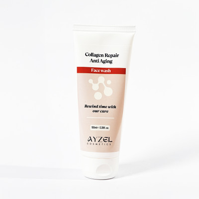 AYZEL COSMETICS Gentle Collagen Repair Anti Aging  Natural Cleansing & Hydration , Removes Dirt & Oil , Refreshes Skin, decrease fine lines, wrinkles Face Wash(100 ml)