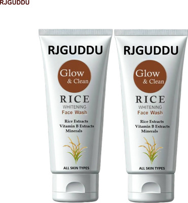 RJ GUDDU Rice  for Smooth & Even Skin – Pack of 2 Face Wash(200 g)