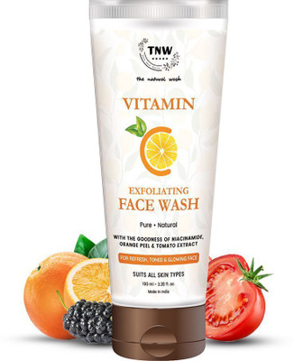 TNW - The Natural Wash Vitamin C Exfoliating  For Glowing Skin | Pure & Natural Face Wash(100 ml)