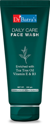 Dr Batra's Daily Care  Enriched With Tea Tree Oil Gentle  With Vitamin E & B3 For Clearer Skin All Day, 200g Face Wash(200 g)