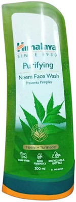 HIMALAYA PURIFYING NEEM TURMERIC FACE WASH 300ML PACK-1+(FREE Surprise GIFT INSIDE) Face Wash(300 g)