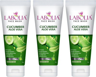 LABOLIA Cucumber Aloe Vera  (COMBO 3 IN 1) Face Wash(150 ml)