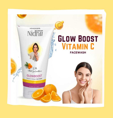 HGHASAYAGIRL NIDHI SKINCARE Glow Boost Vitamin C cc Face Wash(100 g)