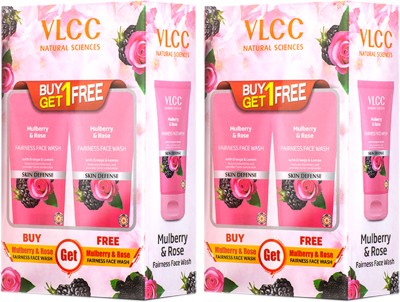 VLCC Mulberry & Rose Facewash Buy One Get One(Pack of 2) Face Wash(300 ml)