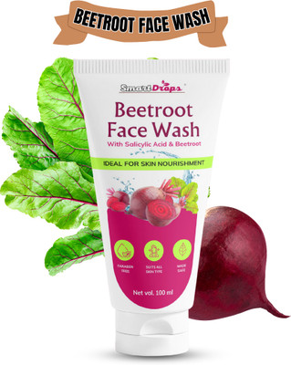 smartdrops Beetroot Facewash For Removes Excess Oils & Reduce Acne Face Wash(100 ml)