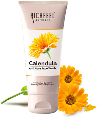 RICHFEEL Anti Acne Calendula  For Acne, Pimple & Blemishes 100 g Face Wash(100 g)
