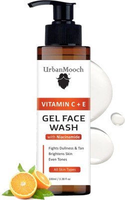 UrbanMooch Vitamin C + E Super Bright Gel FaceWash For Glowing & Brightening Skin | All Skin Types |  Face Wash(100 ml)