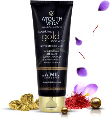 Ayouthveda Sparkling Gold  With Intelligent 24K Nano Elemental Gold Face Wash(100 ml)