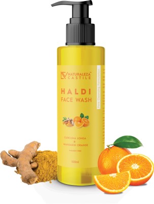 NATURALEZA CASTILE Haldi  with Kaolin Clay and Mandarin Oil for Pore Cleansing & Skin Brightening Face Wash(100 ml)