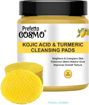 Prefetto COSMO Kojic Acid & Turmeric Cleansing Pads for Perfect Glow Face Wash(100 g)