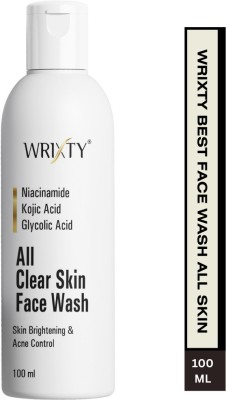 Wrixty 1 No Niacinamide, Kojic Acid, & gylcolic acid For Oily Skin | Pigmentation |Acne Or Pimples Face Wash(100 ml)