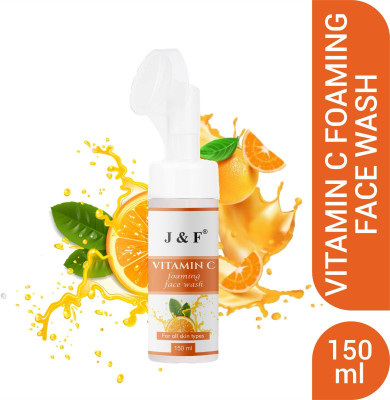 J & F Vitamin C Foaming  | Brightening & Oil Control | 150ml Face Wash(150 ml)