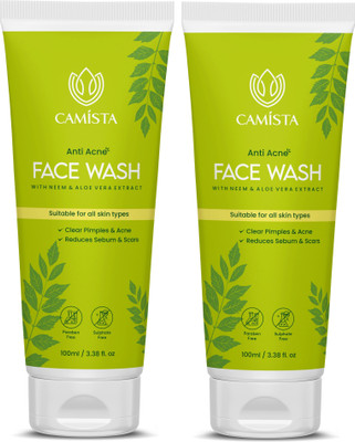 CAMISTA Anti Acne with Neem, Aloe Vera Extract & Salicylic Acid for Oil & Pimple Control Face Wash(200 ml)