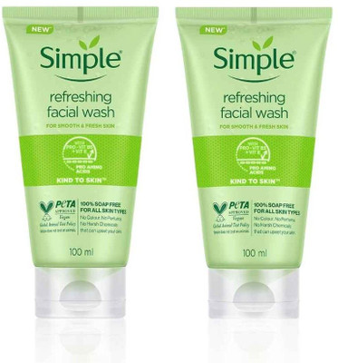 Simple Refreshing Gel facial Face wash Soap Free Cleaner Face Wash(200 ml)