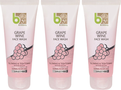 B3+ Herbal b3plusherbal 3 IN 1 GRAPE WINE FACE WASH Face Wash(100 ml)