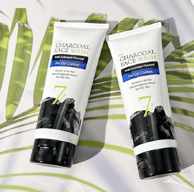Latixmat Activated Charcoal Removing Impurities Tube  Pack Of 2 Face Wash(200 g)