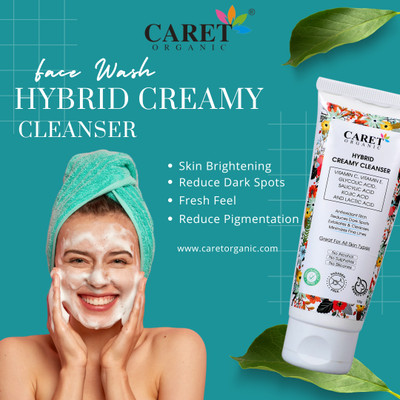 Caret Organic Hybrid  for Evfoliates & Cleanses & Minimizes Fine Lines Face Wash(100 ml)