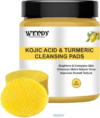 WEEDY Kojic Acid Turmeric Cleansing Pads - VWX1 Face Wash(100 g)