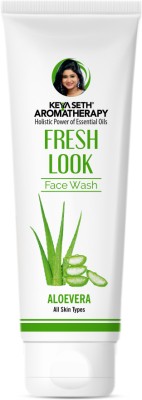 KEYA SETH AROMATHERAPY Fresh Look Aloe Vera Gel  Deep cleanser Soothes Nourishes Reduces Blemishes & Moisturizing for All Skin Type, 100ml Face Wash(100 ml)