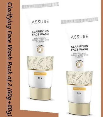 ASSURE FACE WASH SKIN CARE FOR OILY SKIN 60G EACH __COMBO PACK  Face Wash(120 g)