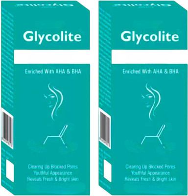 Glycolite FACEWASH ENRICHED WITH AHA & BHA FOR CLEAN & SOFT SKIN PACK OF 60ml x 2 Face Wash(120 ml)