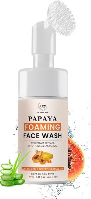 TNW - The Natural Wash Papaya Foaming with Papaya Extract with Hazel & Lactic Acid Face Wash(100 ml)