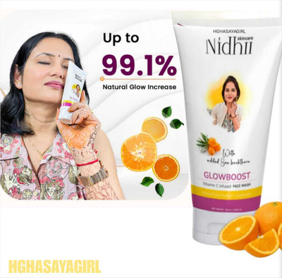 HGHASAYAGIRL NIDHI SKINCARE Glow Boost Vitamin C t21 Face Wash(100 g)