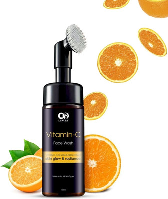CO Luxury Vitamin C Foaming With Built-in Brush for Deep Cleansing  Face Wash(150 ml)
