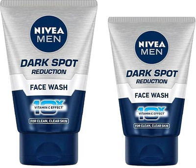 NIVEA Men Dark Spot Reduction 100ml(Pack 2)  Face Wash(200 ml)
