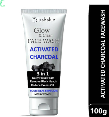 BLUSHSKIN Activated Charcoal Facewash for Deep Skin Detox Face Wash(100 g)