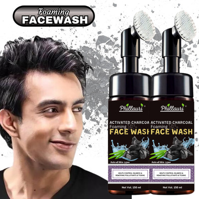 Phillauri Charcoal Cleanse Purifying Facial Wash Detoxify and rejuvenate with the power of activated charcoal Face Wash(300 ml)