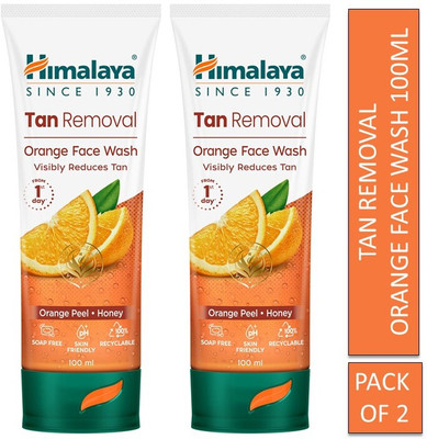 HIMALAYA tan removal orange face wash 100ml (pack of 2) Face Wash(200 ml)