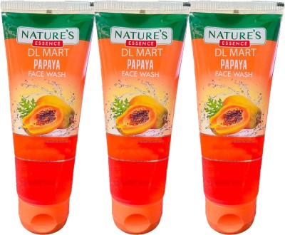 DL MART NATURES PAPAYA FACE WASH GEL PACK OF 3 Face Wash(150 g)