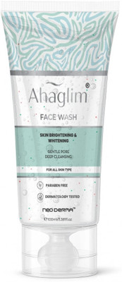 NEODERMA LIFE SCIENCES Ahaglim Gentle Deep Cleansing, Refreshing, Fights Acne & Pimple, Skin Brightening, Dermatologist Tested  Face Wash(100 ml)