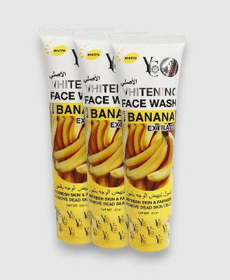 YC Fairness  with Banana Extract | 100 mL | Pack of 3 Face Wash(300 ml)