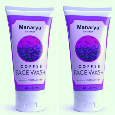 Manarya Sun's Heart Café Glow Coffee Infused with Real Coffee Face Wash(200 ml)