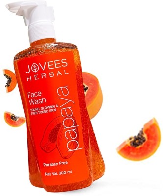 JOVEES PAPAYA Young , Glowing & Even Toned Skin Paraben Free (300 ml) Face Wash(300 ml)